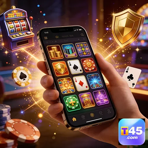 Jogos de slot no t45 com interface para dispositivos móveis.