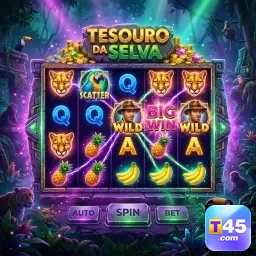 t45 oferece slot 'Tesouro da Selva' com grandes prêmios.